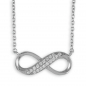 Mobile Preview: Collier Infinity mit 18 Zirkonia Silber 925/000
