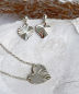 Mobile Preview: Collier mit Herz diamantiert 38+5cm Silber 925/000