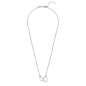 Preview: Collier Herz/Kreis Silber 925/000 rhodiniert