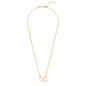 Preview: Collier Herz/Kreis Silber 925/000 vergoldet