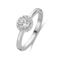 Preview: Damenring mit 15 Zirkonia Silber 925/000 rhodiniert