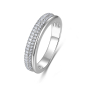Preview: Ring Zirkonia Silber 925/000 rhodiniert
