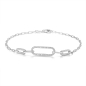 Preview: Armband 5 Elemente Zirkonia Silber 925/000 rhodiniert