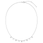 Preview: Collier 45/42/40 cm mit 4x MOP und 5x Einhängern Silber 925/000 rhodiniert