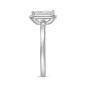 Preview: Damenring Silber 925 mit Zirkonia, rhodiniert