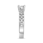 Preview: Damenring Silber 925 mit 17 Zirkonia, rhodiniert