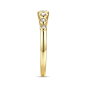 Preview: Damenring 7 Zirkonia Silber 925/000 vergoldet