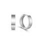 Preview: Klappcreolen hochglanz 13/4,5mm Silber 925/000 rhodiniert