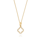 Preview: Anhänger Kleeblatt 20 Zirkonia Gold 333/000