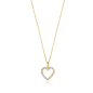Preview: Collier Herz 24 Zirkonia Gold 333/000