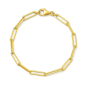 Preview: Paperclip Armband 19cm lang Gold 333/000