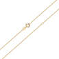 Preview: Ankerkette 8-seitig diamantiert 0.8mm breit 42/45cm Gold 333/000