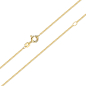 Preview: Panzerkette 2-seitig diamantiert 0.8 mm breit 45/42 cm lang Gold 333/000