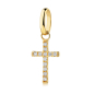 Preview: Anhänger Kreuz mit 12 Zirkonia Gold 333/000