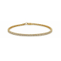 Preview: Tennisarmband 17,5cm mit Lab Grown Brillanten 1,35ct. Gold 585/000