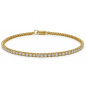 Preview: Tennisarmband 18,5cm mit Lab Grown Brillanten 3,20ct. Gold 585/000