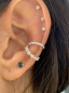 Preview: Ear Cuff mit 11 Zirkonia Silber 925/000