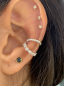 Mobile Preview: Ear Cuff mit 11 Zirkonia Silber 925/000 vg.