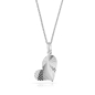 Preview: Anhänger Herz diamantiert Silber 925/000 rhodiniert