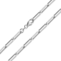 Preview: Paperclip Gliederkette 45cm lang Silber 925/000