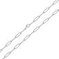 Preview: Paperclip Gliederkette 45cm lang Silber 925/000