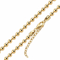Preview: Kugelkette 4mm breit Silber 925/000 vergoldet