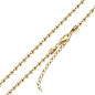 Preview: Kugelkette 4mm breit Silber 925/000 vergoldet
