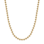 Preview: Kugelkette 3mm breit 40+5cm Silber 925/000 vergoldet