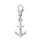 Preview: Charm Anker Silber 925/000 rhodiniert