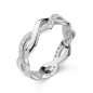Preview: Ring 44 Zirkonia Silber 925/000 rhodiniert