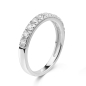 Preview: Ring 10 Zirkonia Silber 925/000 rhodiniert
