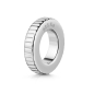 Preview: Charm Divider Ribbed Ø 8,5mm Silber 925/000