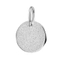 Preview: Anhänger Dot Ø 12mm mit Diamant Glitzer Silber 925/000