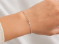 Preview: Ankerarmband mit 2mm Kugeln 17/19cm Siber 925/000