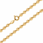 Preview: Plättchenarmband diamantiert 4,3mm breit Silber 925/000 vergoldet