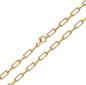 Preview: Paperclip-Armband 2,5mm breit Silber 925/000 vergoldet