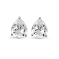 Preview: Ohrstecker Zirkonia Tropfenform 8mm Silber 925/000 rhodiniert
