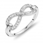 Mobile Preview: Ring Infinity mit 27 Zirkonia Silber 925/000