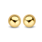 Preview: Ohrstecker Kugel 5mm Silber 925/000 vergoldet