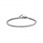 Preview: Tennisarmband mit Zirkonia 3mm Echt Silber 925/000