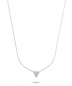 Preview: Collier Dreieck 21 Zirkonia 925/000 rhodiniert