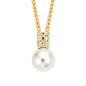Mobile Preview: Collier mit SWZP/Zirkonia Gold 585/000