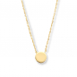 Preview: Collier mit Gravurplatte 6mm Gold 585/000