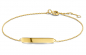 Preview: Armband mit Gravurplatte 23x4mm Gold 585/000