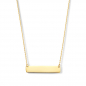 Preview: Collier mit Gravurplatte 25 x 5,2mm Gold 585/000