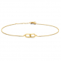 Preview: Armband mit Zwischenteil 2 Kettenglieder Gold 585/000