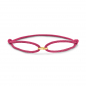 Preview: Armband Satin pink mit 1 Glied Gold 585/000