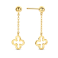 Preview: Ohrstecker Kreuz mit Kette Gold 585/000