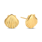 Preview: Ohrstecker Muschel Gold 585/000