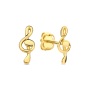 Preview: Ohrstecker Notenschlüssel Gold 585/000